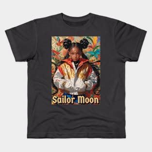 Floral Sailor Moon Kids T-Shirt